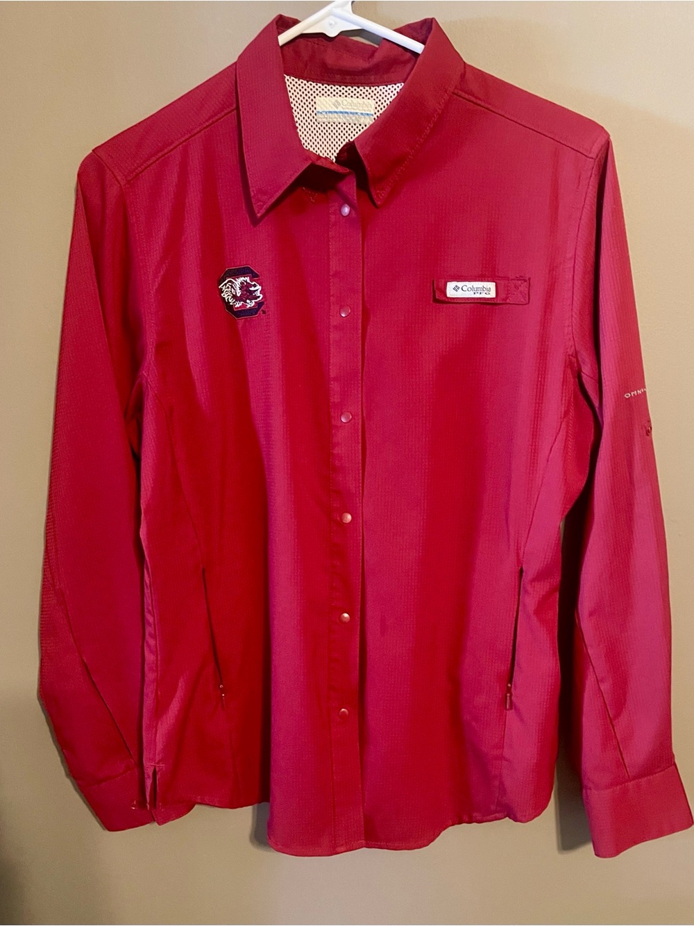SC Gamecocks -Columbia Women’s Marion Button-Front Performance Shirt (Size M)